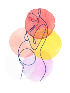 gefuehlsbewegt-line-art-schwangere